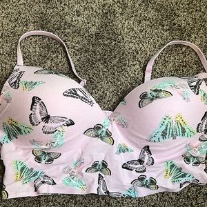 PINK Loungin’ Wireless Push Up Bra